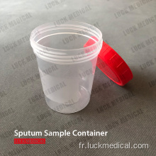 Échantillonnage du virus Spottum tasse de récipient d&#39;échantillon en plastique